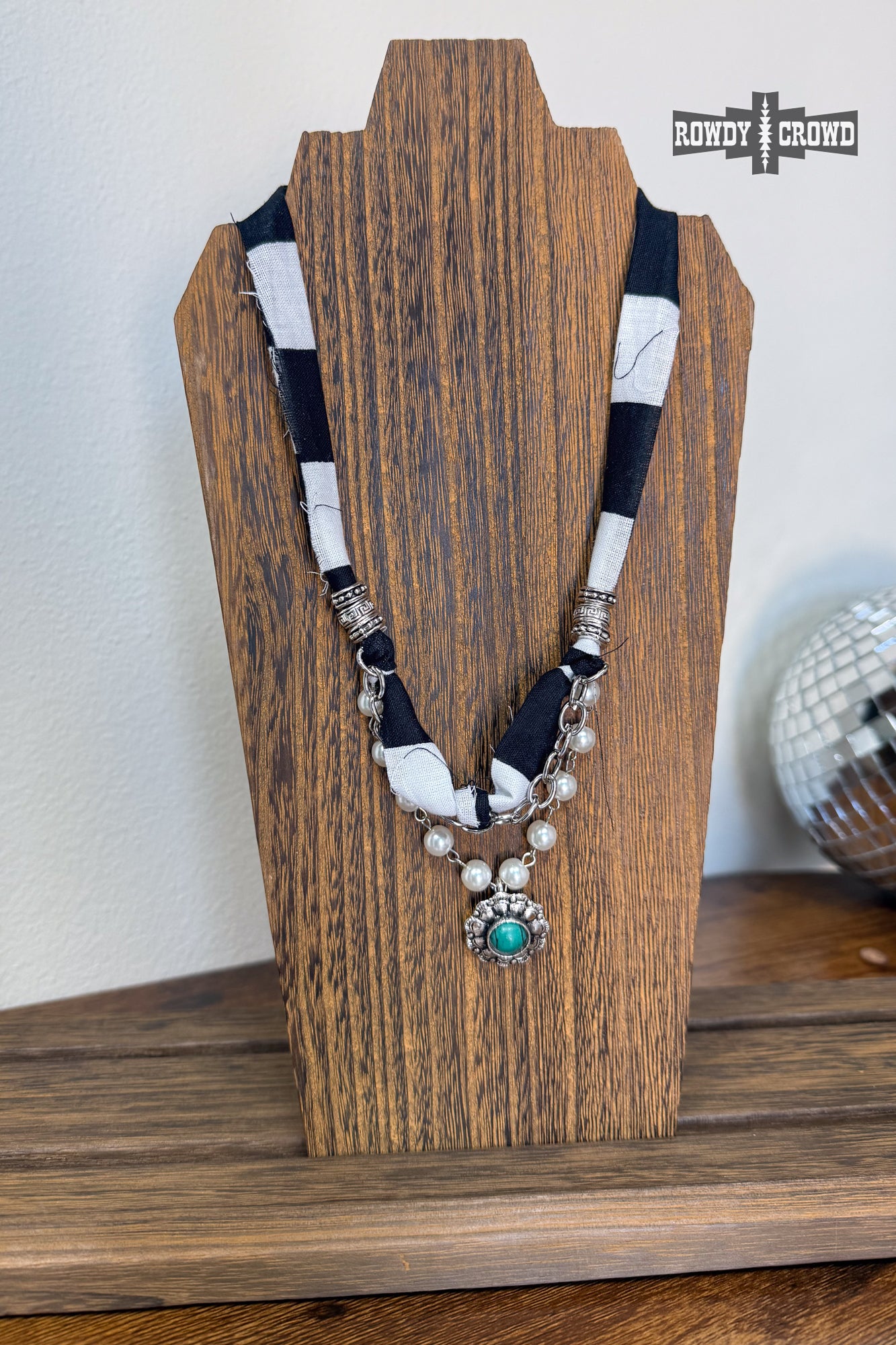 Checker Concho Necklace