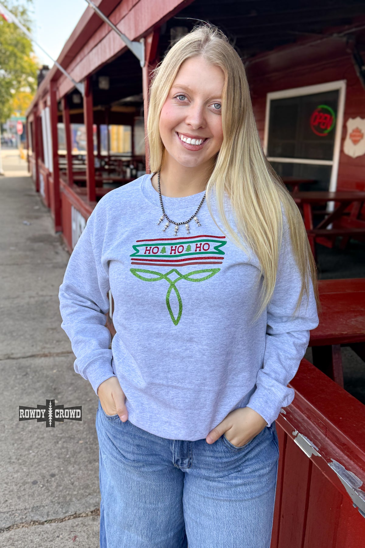 Christmas Boot Stitch Sweater