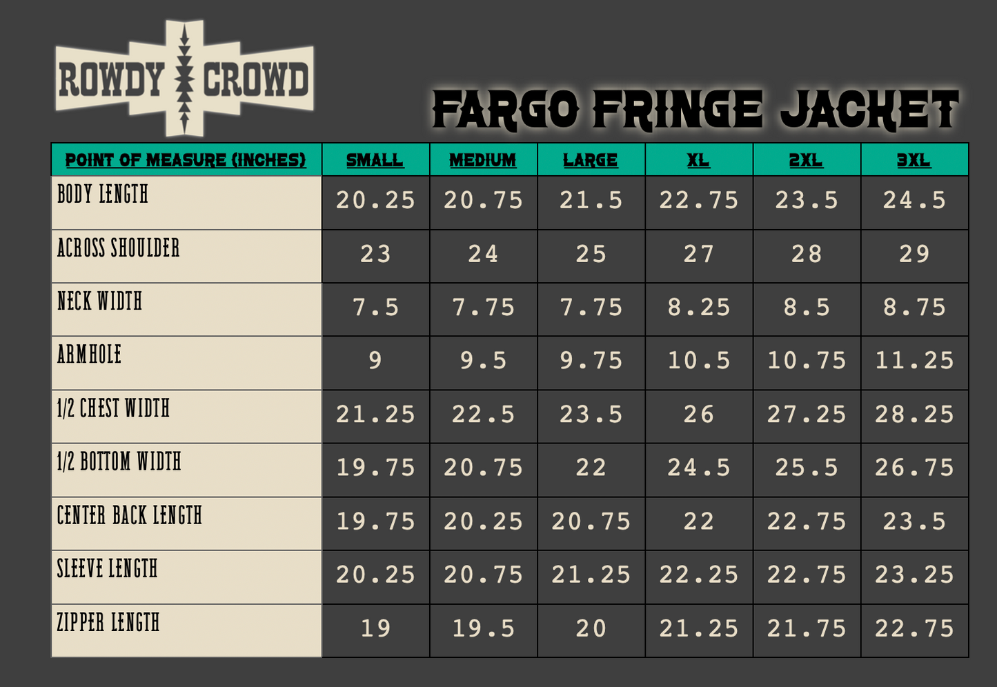 Chaqueta con flecos Fargo