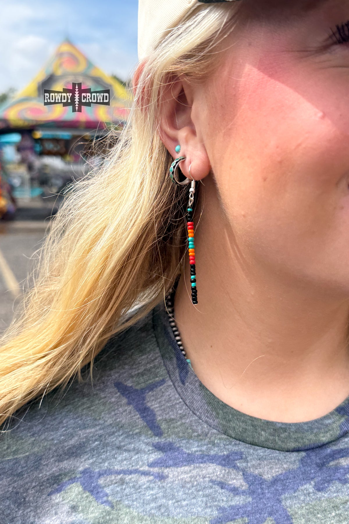 Beaded West Earrings