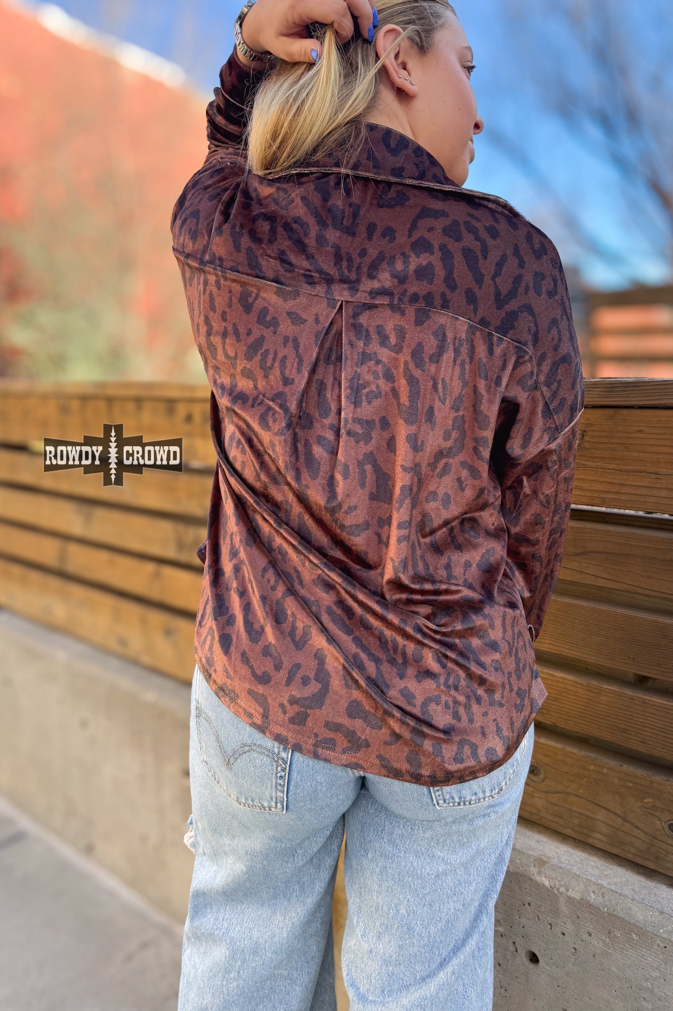 Leopard Lady Button Up