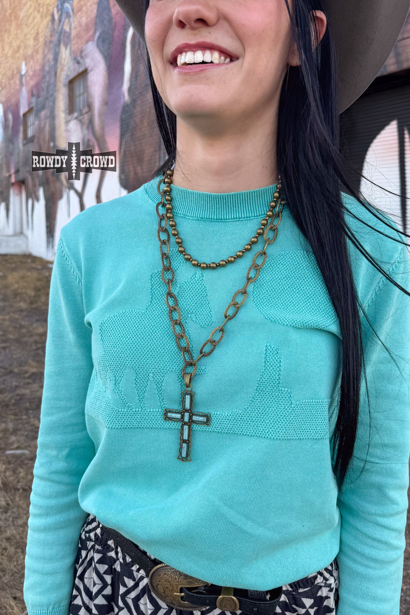 Cowgirl Cross Necklace