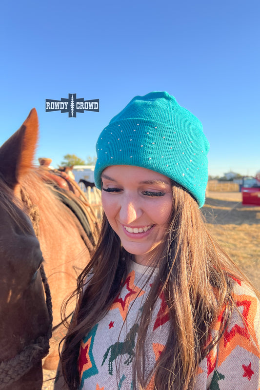 Gorro brillante TURQUESA-Shine