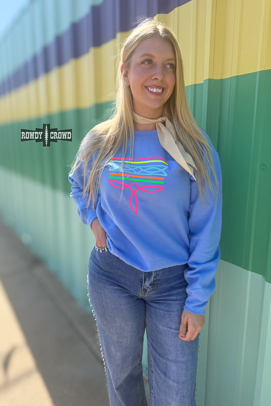 Neon Boot Stitch Sweatshirt