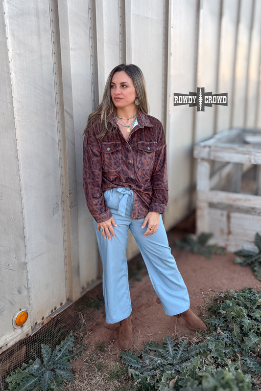 Leopard Lady Button Up