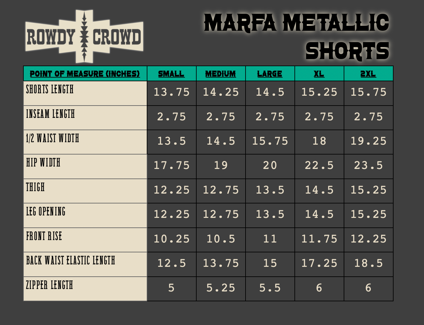 Shorts metalizados Marfa